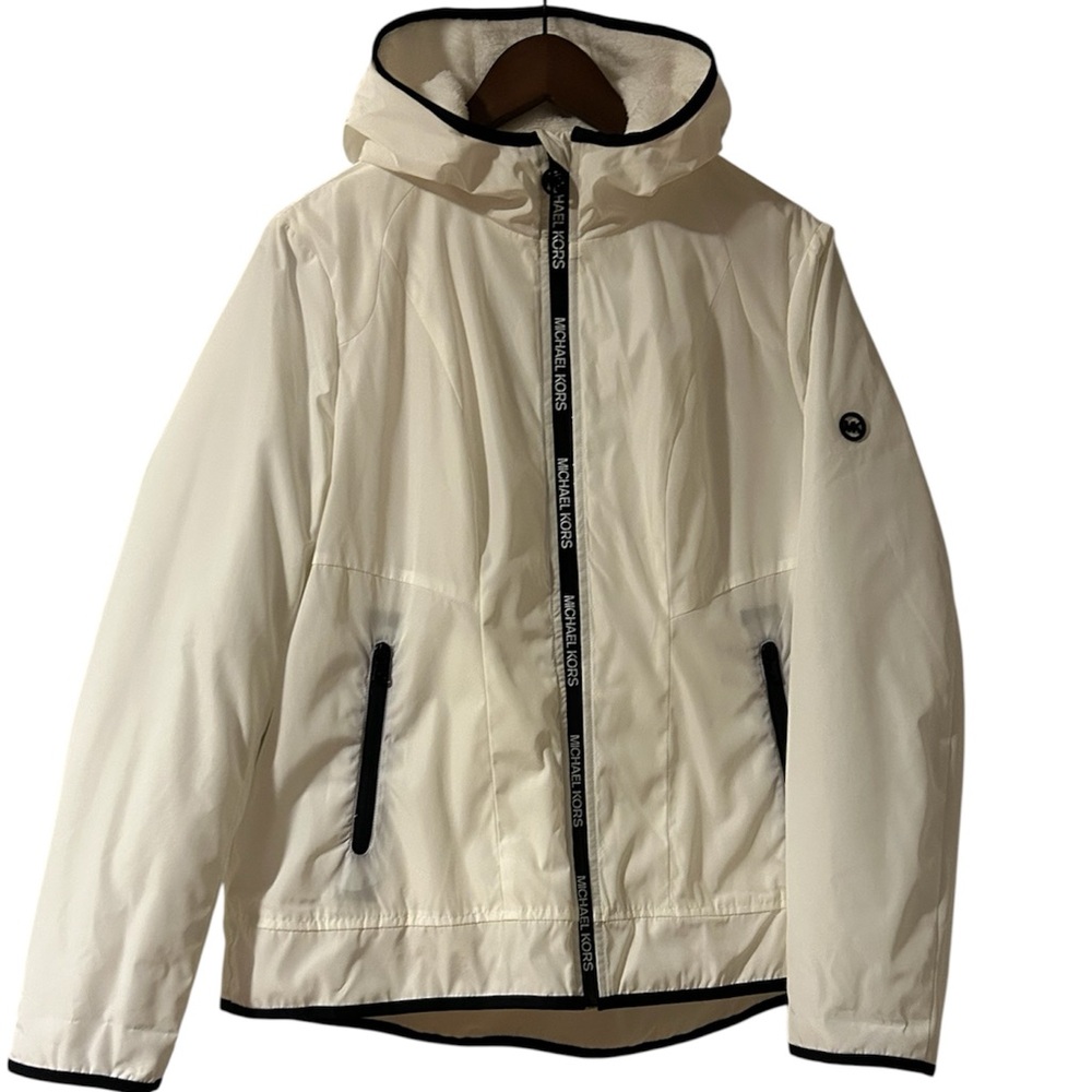 Michael KORS Hooded Fleece Lined Jacket